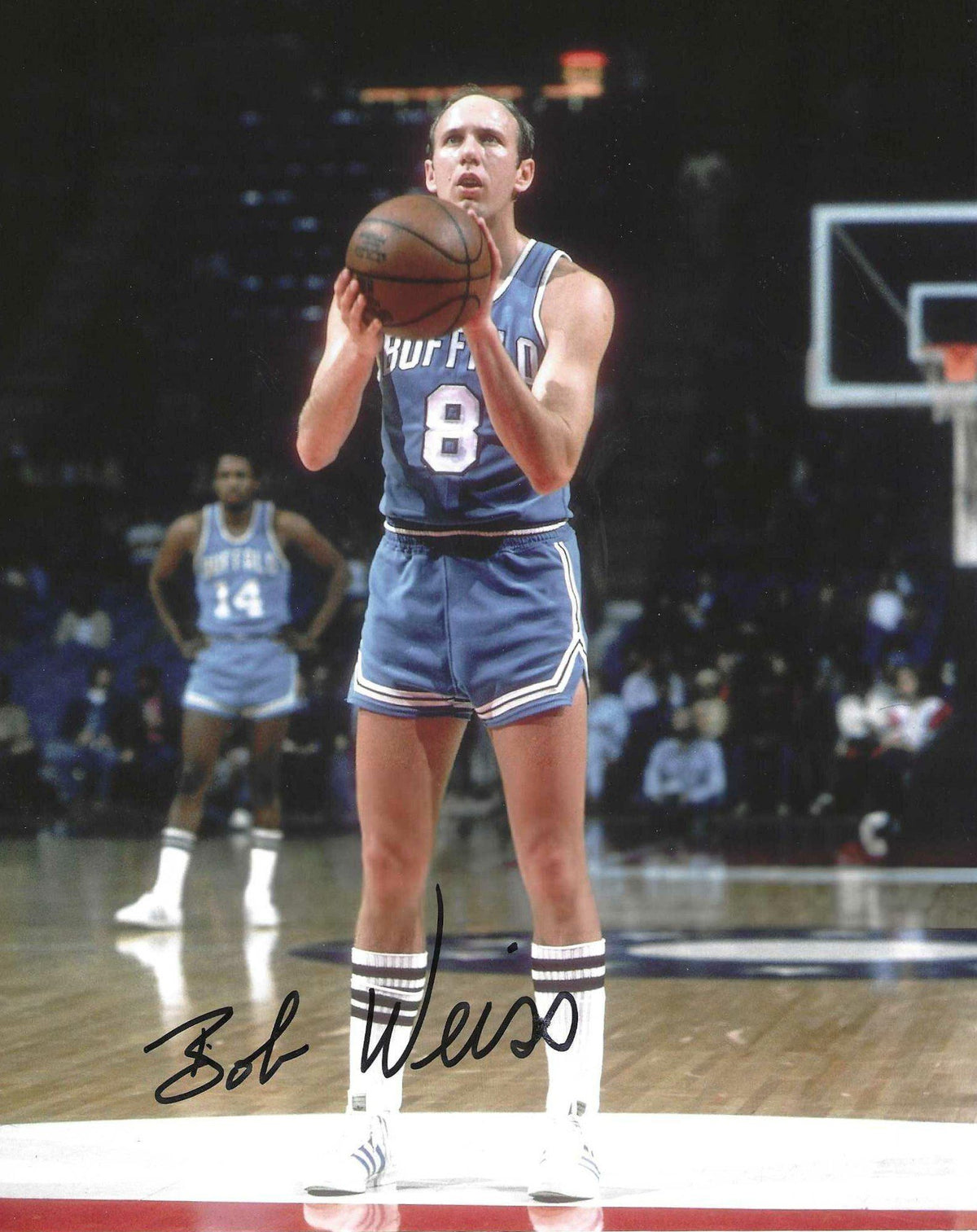AUTOGRAPHED BOB WEISS 8X10 Buffalo Braves photo