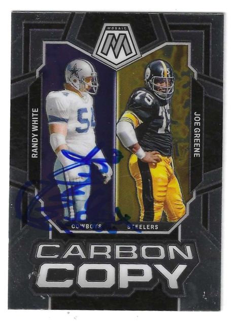 Autographed RANDY WHITE Dallas Cowboys 2024 Panini Mosaic Card #CC-13