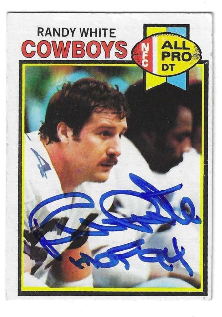 Autographed RANDY WHITE Dallas Cowboys 1979 Topps Card #290