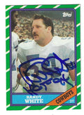 Autographed RANDY WHITE Dallas Cowboys 1986 Topps Card #133