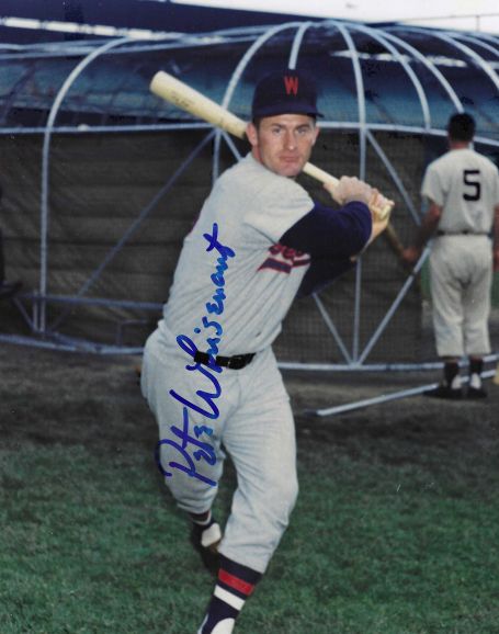 AUTOGRAPHED PETE WHISENANT 8X10 Washington Senators Photo