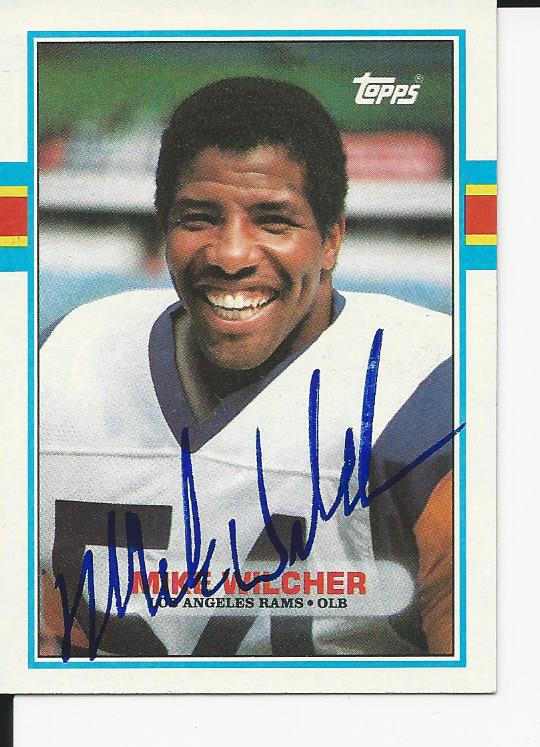 Autographed 1989 Topps Mike Wilcher Football card