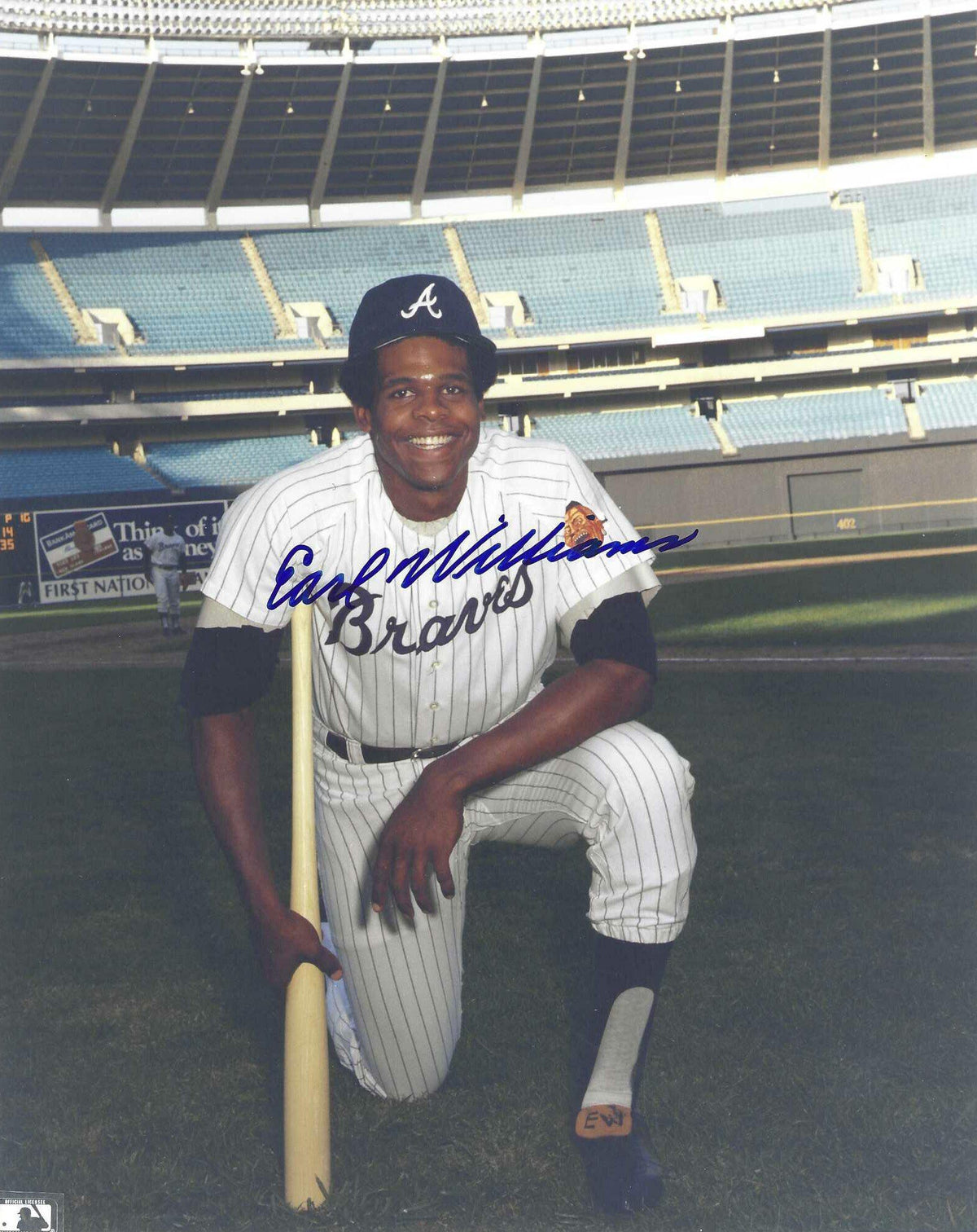 AUTOGRAPHED 8x10 EARL WILLIAMS Atlanta Braves Photo