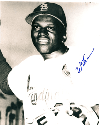 AUTOGRAPHED WALT WILLIAMS 8x10 St. Louis Cardinals photo
