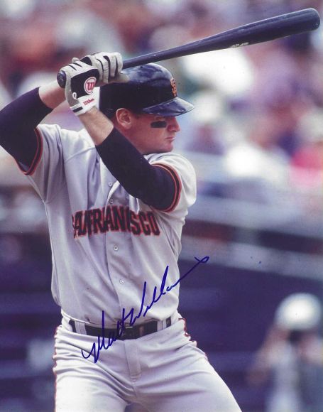 Autographed MATT WILLIAMS 8x10 San Francisco Giants Photo