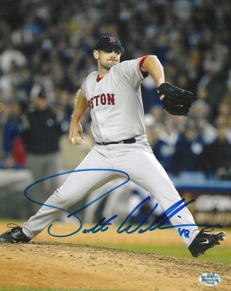 AUTOGRAPHED SCOTT WILLIAMSON 8X10 Boston Red Sox photo