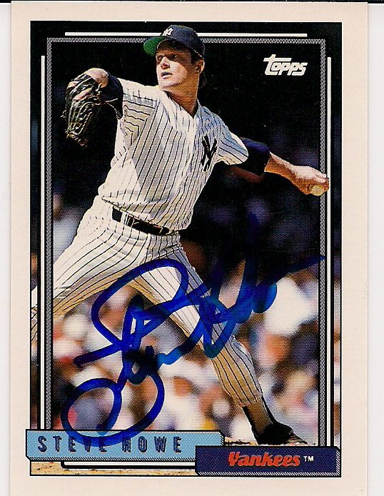 Autographed STEVE HOWE 1992 Topps Card