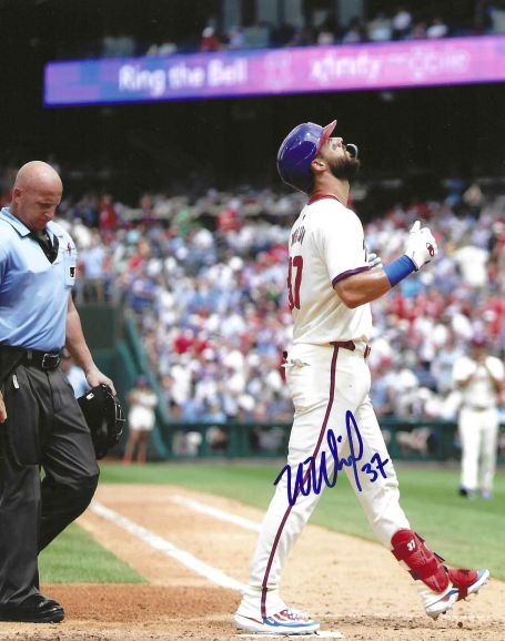 AUTOGRAPHED WESTON WILSON 8X10 Philadelphia Phillies Photo