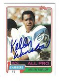 Autographed Kellen Winslow San Diego Chargers 2001 Topps Archives Card