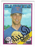 Autographed BOBBY WITT Texas Rangers 1988 Topps Card