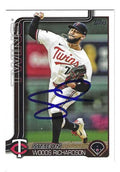 Autographed SIMEON WOODS RICHARDSON Minnesota Twins 2025 Topps Card