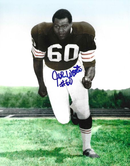Autographed JOHN WOOTEN 8X10 Cleveland Browns Photo