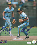 Autographed ROBIN YOUNT and JIM GANTNER 8x10 Milwaukee Brewers Photo JSA Witness