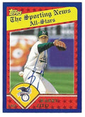 Autographed BARRY ZITO Oakland A's 2003 Topps Card