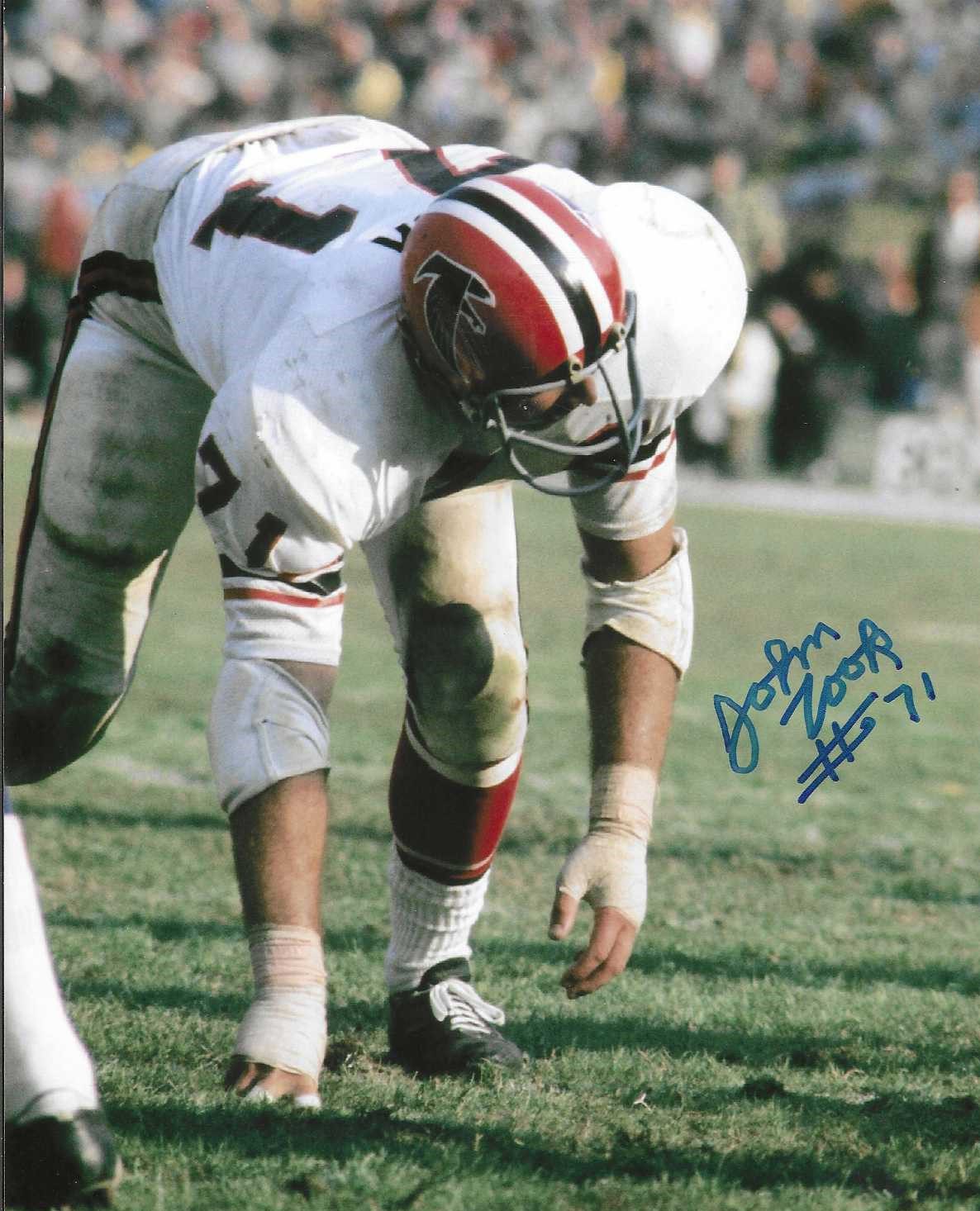 AUTOGRAPHED John Zook Atlanta Falcons 8x10  Photo