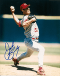 AUTOGRAPHED JOHN SMILEY 8X10 Cincinnati Reds Photo